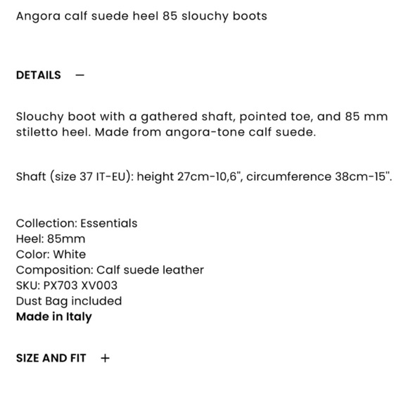 Paris Texas Angora Cream Suede Slouchy Heeled Boots 9/39 - Picture 3 of 9